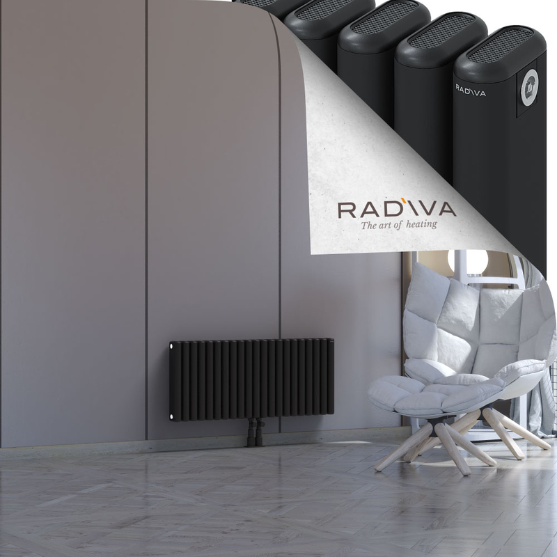 Kotto Aluminium Radiator 400x941 Black