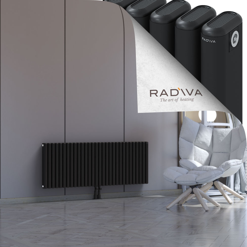 Kotto Aluminium Radiator 500x1346 Black