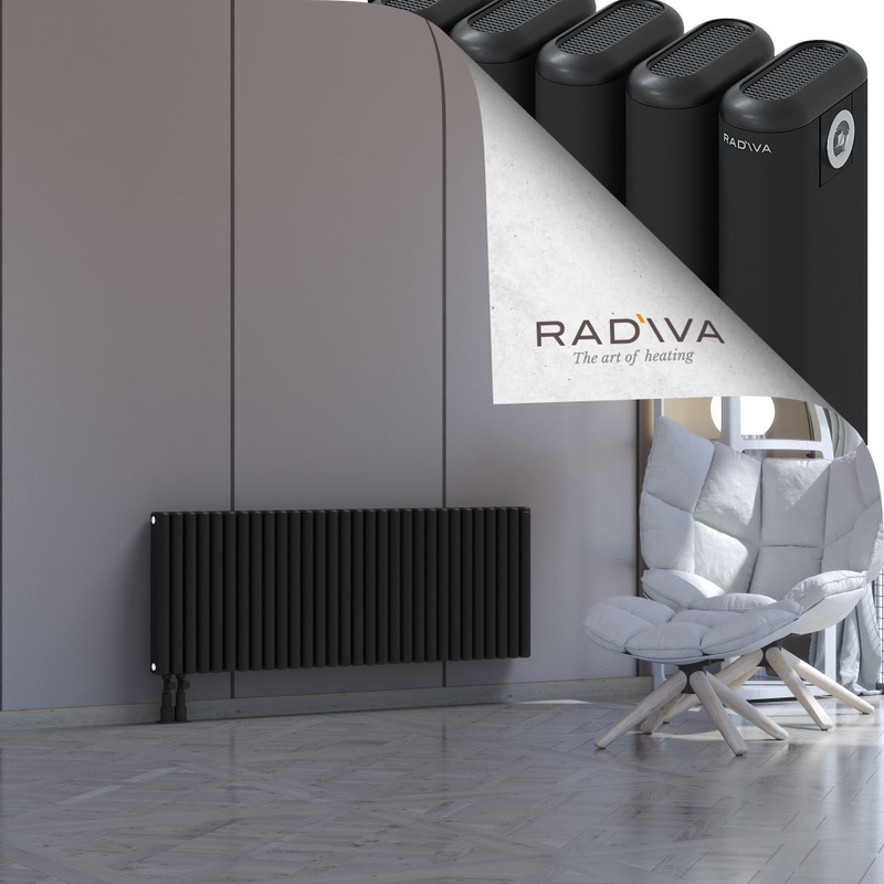 Kotto Aluminium Radiator 500x1346 Black