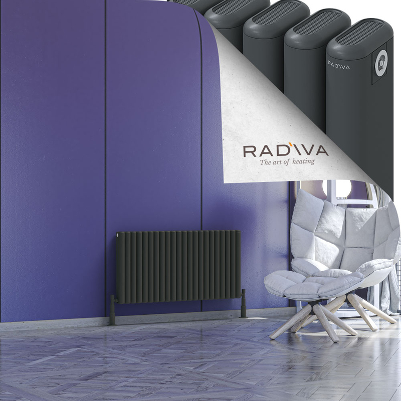 Kotto Aluminium Radiator 500x986 Dark Anthracite