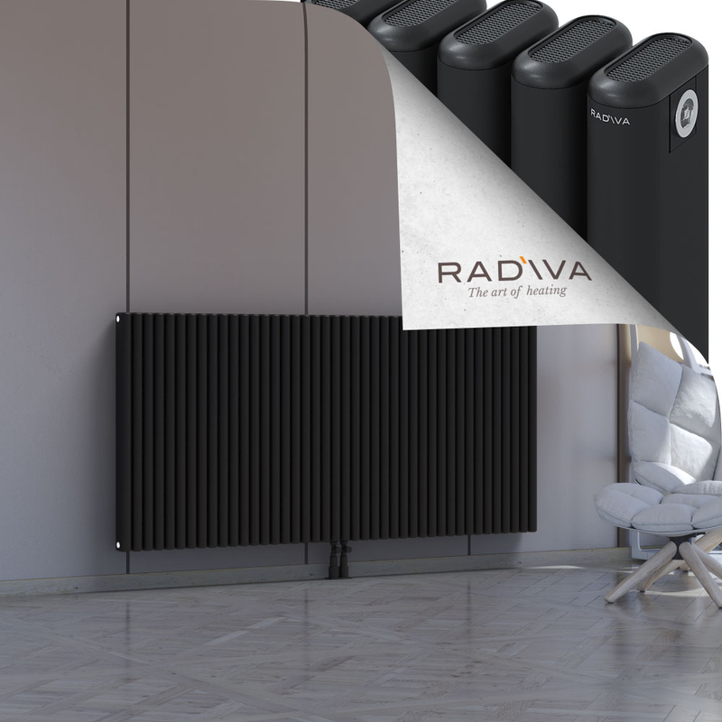 Kotto Aluminium Radiator 900x1886 Black