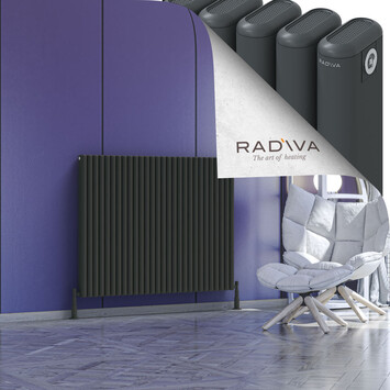 Radiva - Kotto Alüminyum Radyatör 1000x1256 Koyu Antrasit