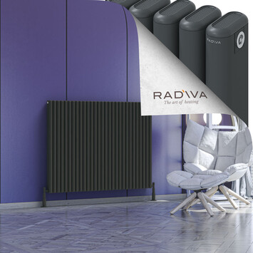 Radiva - Kotto Alüminyum Radyatör 1000x1301 Koyu Antrasit
