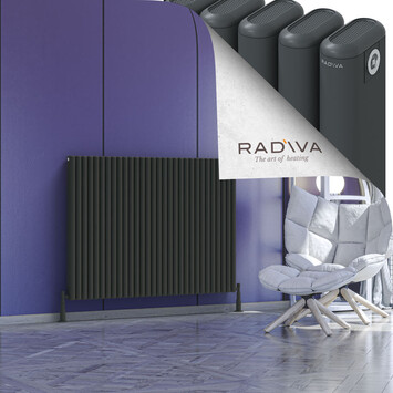 Radiva - Kotto Alüminyum Radyatör 1000x1346 Koyu Antrasit