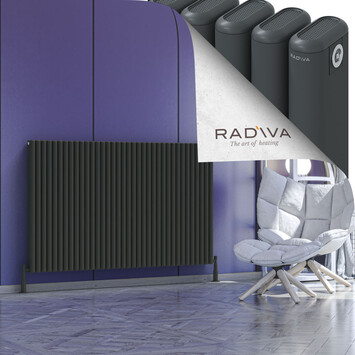 Radiva - Kotto Alüminyum Radyatör 1000x1616 Koyu Antrasit