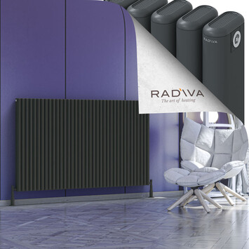 Radiva - Kotto Alüminyum Radyatör 1000x1661 Koyu Antrasit
