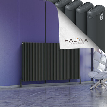 Radiva - Kotto Alüminyum Radyatör 1000x1751 Koyu Antrasit