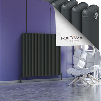 Radiva - Kotto Alüminyum Radyatör 1200x1211 Koyu Antrasit