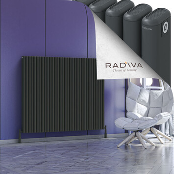 Radiva - Kotto Alüminyum Radyatör 1200x1481 Koyu Antrasit