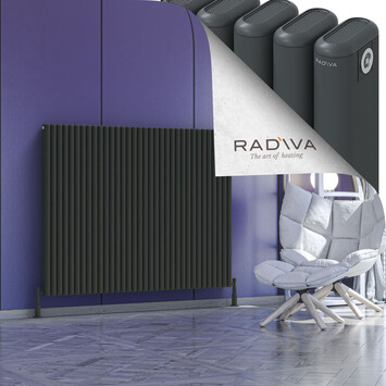 Radiva - Kotto Alüminyum Radyatör 1200x1526 Koyu Antrasit