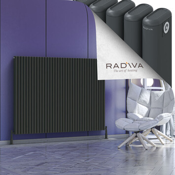 Radiva - Kotto Alüminyum Radyatör 1200x1616 Koyu Antrasit
