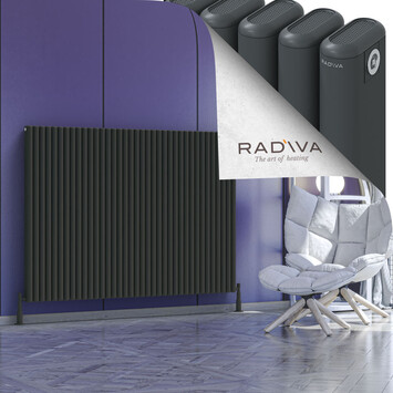 Radiva - Kotto Alüminyum Radyatör 1200x1661 Koyu Antrasit