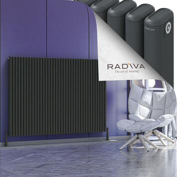 Radiva - Kotto Alüminyum Radyatör 1200x1706 Koyu Antrasit