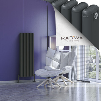 Radiva - Kotto Alüminyum Radyatör 1200x401 Koyu Antrasit