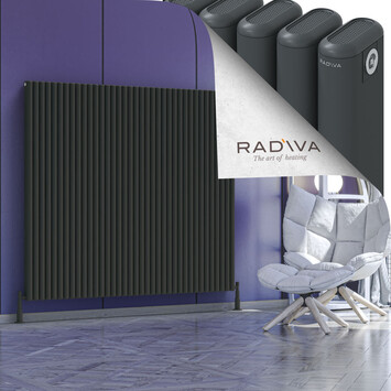 Radiva - Kotto Alüminyum Radyatör 1500x1661 Koyu Antrasit