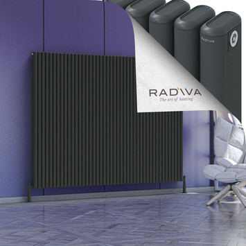 Radiva - Kotto Alüminyum Radyatör 1500x1976 Koyu Antrasit