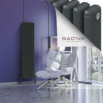 Radiva - Kotto Alüminyum Radyatör 1500x356 Koyu Antrasit