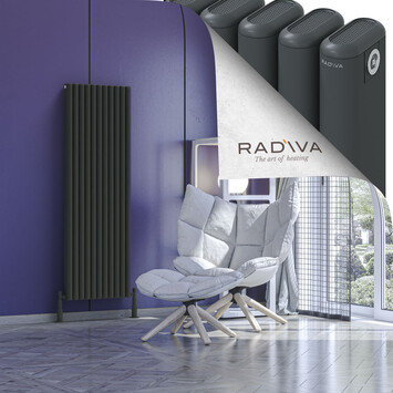 Radiva - Kotto Alüminyum Radyatör 1500x491 Koyu Antrasit