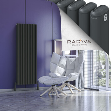 Radiva - Kotto Alüminyum Radyatör 1500x536 Koyu Antrasit