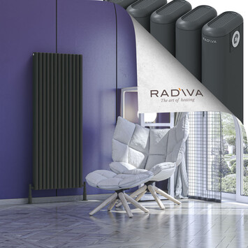 Radiva - Kotto Alüminyum Radyatör 1500x581 Koyu Antrasit