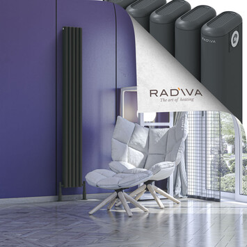 Radiva - Kotto Alüminyum Radyatör 1800x221 Koyu Antrasit