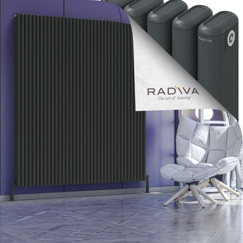 Radiva - Kotto Alüminyum Radyatör 1900x1661 Koyu Antrasit