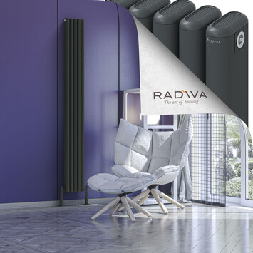 Radiva - Kotto Alüminyum Radyatör 1900x221 Koyu Antrasit