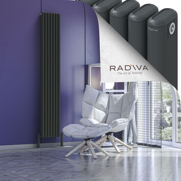 Radiva - Kotto Alüminyum Radyatör 1900x311 Koyu Antrasit