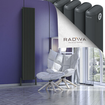 Radiva - Kotto Alüminyum Radyatör 1900x356 Koyu Antrasit