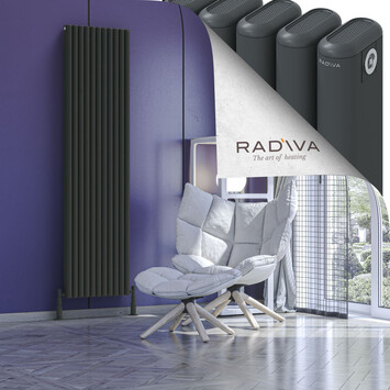 Radiva - Kotto Alüminyum Radyatör 1900x491 Koyu Antrasit