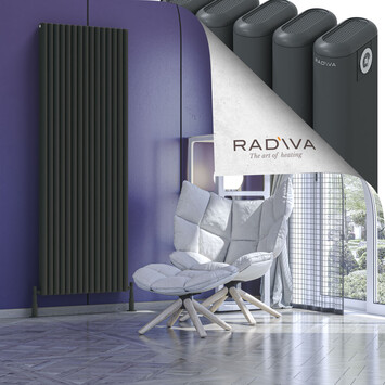 Radiva - Kotto Alüminyum Radyatör 1900x671 Koyu Antrasit