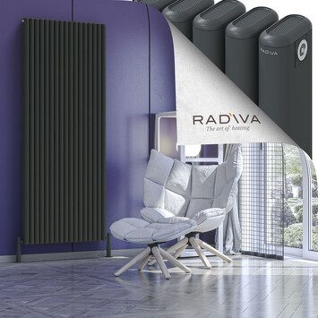 Radiva - Kotto Alüminyum Radyatör 1900x761 Koyu Antrasit