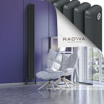 Radiva - Kotto Alüminyum Radyatör 2000x176 Koyu Antrasit
