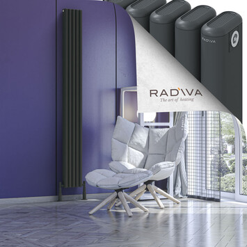 Radiva - Kotto Alüminyum Radyatör 2000x221 Koyu Antrasit