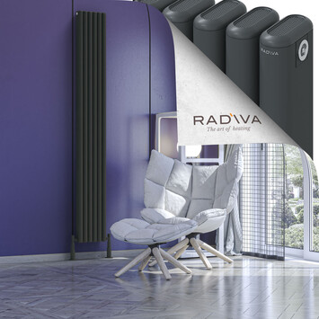 Radiva - Kotto Alüminyum Radyatör 2000x266 Koyu Antrasit
