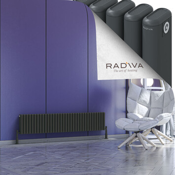 Radiva - Kotto Alüminyum Radyatör 300x1526 Koyu Antrasit
