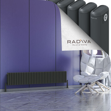 Radiva - Kotto Alüminyum Radyatör 300x1661 Koyu Antrasit