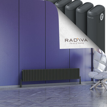 Radiva - Kotto Alüminyum Radyatör 300x1751 Koyu Antrasit