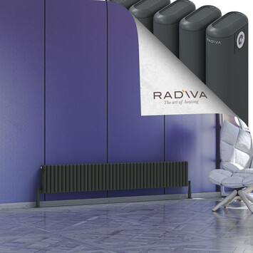 Radiva - Kotto Alüminyum Radyatör 300x1886 Koyu Antrasit