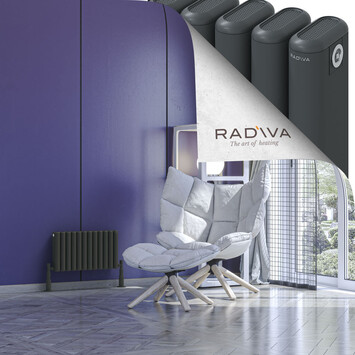 Radiva - Kotto Alüminyum Radyatör 300x536 Koyu Antrasit