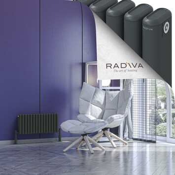 Radiva - Kotto Alüminyum Radyatör 300x671 Koyu Antrasit