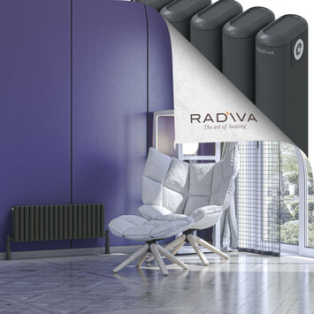 Radiva - Kotto Alüminyum Radyatör 300x851 Koyu Antrasit