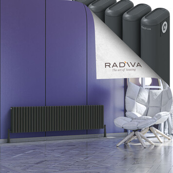 Radiva - Kotto Alüminyum Radyatör 400x1661 Koyu Antrasit
