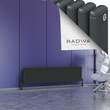 Radiva - Kotto Alüminyum Radyatör 400x1751 Koyu Antrasit