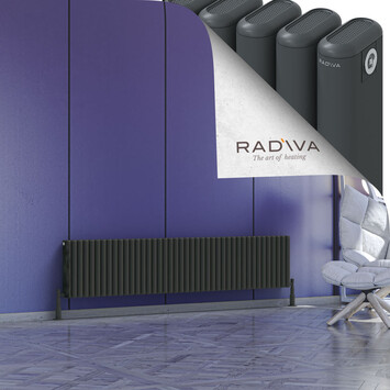 Radiva - Kotto Alüminyum Radyatör 400x1886 Koyu Antrasit