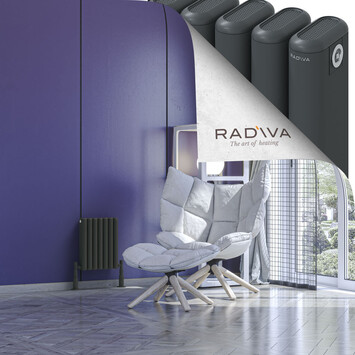 Radiva - Kotto Alüminyum Radyatör 400x311 Koyu Antrasit