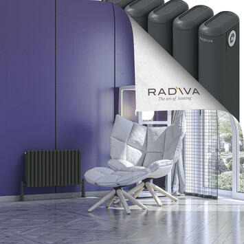 Radiva - Kotto Alüminyum Radyatör 400x671 Koyu Antrasit