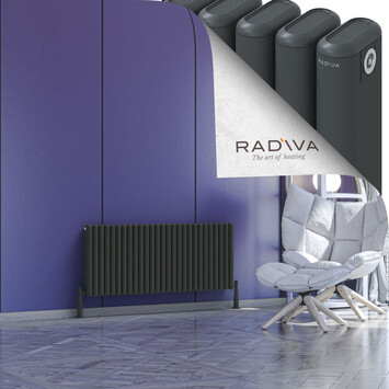 Radiva - Kotto Alüminyum Radyatör 500x1211 Koyu Antrasit
