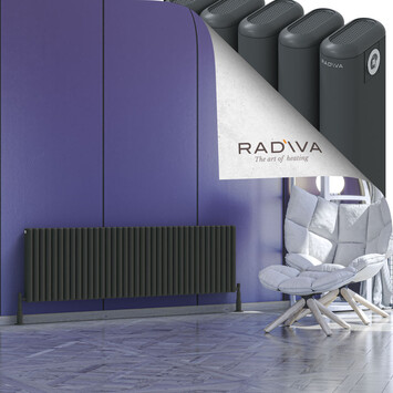 Radiva - Kotto Alüminyum Radyatör 500x1661 Koyu Antrasit