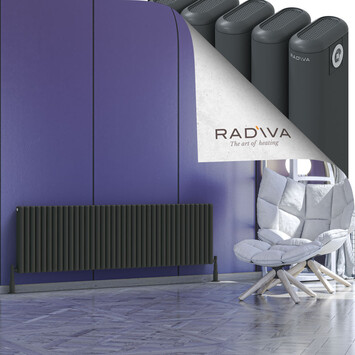 Radiva - Kotto Alüminyum Radyatör 500x1706 Koyu Antrasit